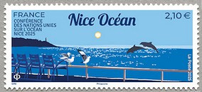 Timbre: Conf&eacute;rence des Nations Unies sur l'Oc&eacute;an - Nice