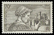 Timbre: Languedocienne et cathédrale de Béziers