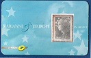Timbre: Marianne et l\'Europe en argent