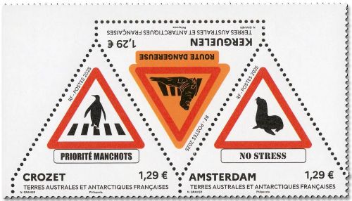 Timbre: Panneaux de signalisation des TAAF