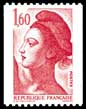Timbre: type marianne de delacroix