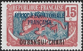 Timbre: Panth&egrave;re. Surcharg&eacute;