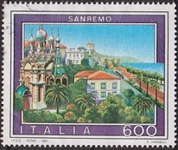 Timbre: S&eacute;rie touristique, San Remo