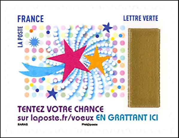 Timbre: Timbres de v&oelig;ux Etoile filante