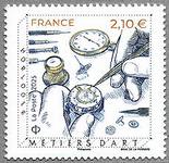 Timbre: M&eacute;tiers d'art : horloger