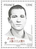 Timbre: Figures de la R&eacute;sistance - Jos&eacute; Aboulker