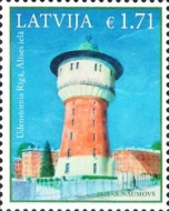 Timbre: Ch&acirc;teau d'eau de Riga