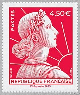 Timbre: 70 ans de la Marianne de Muller
