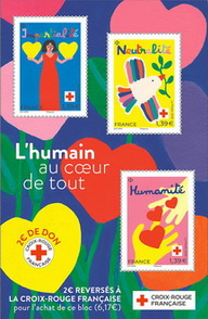 Timbre: Bloc Croix Rouge