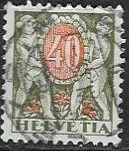 Timbre: Taxe - Enfant et bouclier.