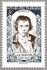 Timbre: JACQUES-LOUIS DAVID 1748-1825