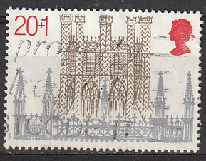 Timbre: D&eacute;tails architecturaux de la cath&eacute;drale d'Ely  
