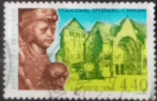 Timbre: Abbaye de Moutier d' Ahun