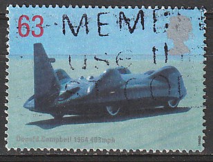 Timbre: Record vitesse GB - Bluebird CN7 649km/h