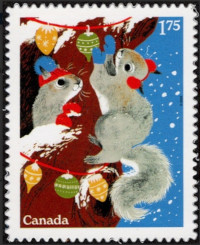 Timbre: Squirrels Hanging Decorations