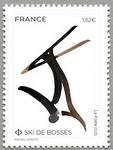 Timbre: sport d'hiver - ski de bosses