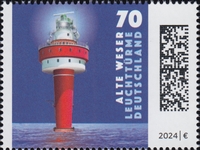 Timbre: Phare de l'ancienne Weser  (NON ADHESIF)