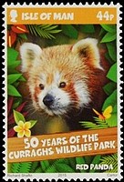 Timbre: Cinquantenaire du parc animalier de Curraghs