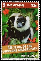 Timbre: Cinquantenaire du parc animalier de Curraghs