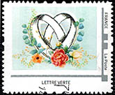 Timbre: Anneaux en coeur