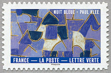 Timbre: Nuit bleue - Paul Klee N&deg;7