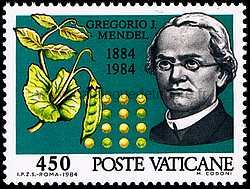 Timbre: Centenaire mort de l'abb&eacute; Gregor Mendel