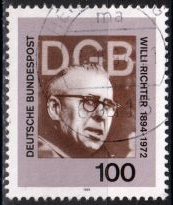 Timbre: 100 ans naissance de  Willy Richtner