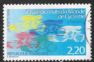 Timbre: Championnats du monde de cyclisme