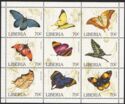 Timbre: Papillons - Les 9 timbres