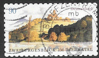 Timbre: Vall&eacute;e de la Werra - Adh&eacute;sif