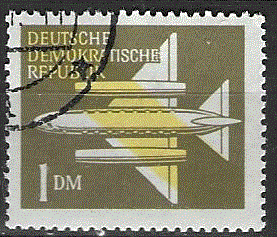 Timbre: Avion postal stylis&eacute;