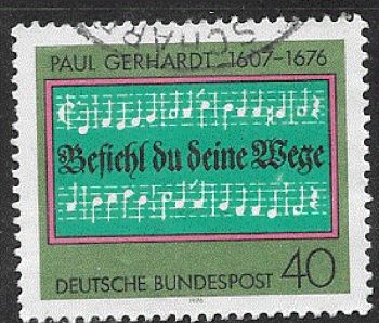 Timbre: Tricentenaire de la mort de Paul Gerhart