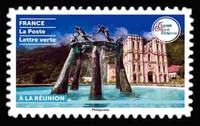 Timbre: Fontaine &agrave; la R&eacute;union