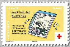 Timbre: pochette &eacute;tanche+ documents importants