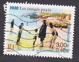 Timbre: Les cong&eacute;s pay&eacute;s