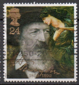 Timbre: Lord Alfred Tennyson, po&egrave;te 1808-1892