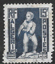 Timbre: Statue: l'Enfant &agrave; l'aiglon