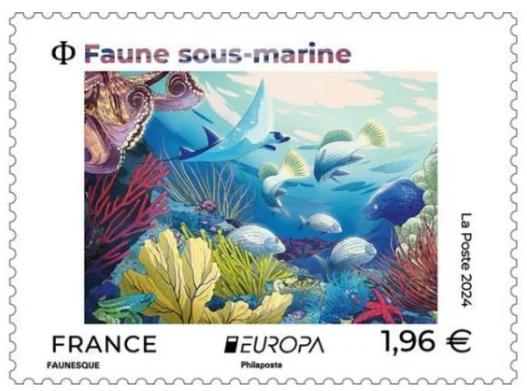 Timbre:  faune des abysses oc&eacute;aniques