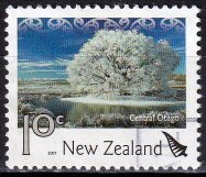 Timbre: Arbre en fleurs du Central Otago