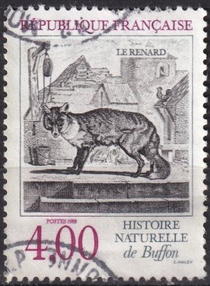 Timbre: Animaux de l'Histoire naturelle de Buffon, Renard