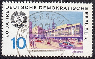 Timbre: 20 ans RDA : Leipzig
