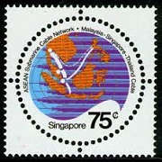Timbre: Cable sous-marin Singapour-Tha&iuml;lande