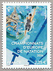 Timbre: Championnats d'Europe de natation