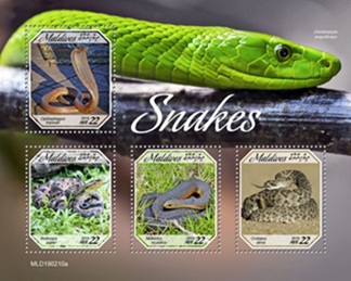 Timbre: Reptiles - Serpents