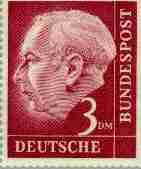 Timbre: Pr&eacute;sident Th&eacute;odore Heuss