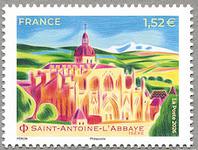 Timbre: Saint-Antoine-l'Abbaye ( Is&egrave;re )