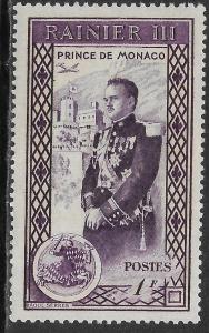 Timbre: Av&egrave;nement du Prince Rainier III