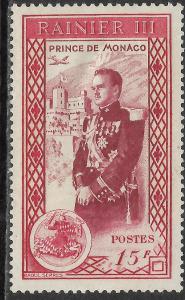 Timbre: Av&egrave;nement du Prince Rainier III