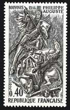 Timbre: Grands noms de l'Histoire Louis IX 
