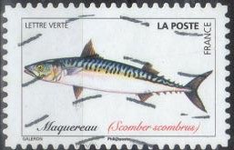 Timbre: Poissons : maquereau